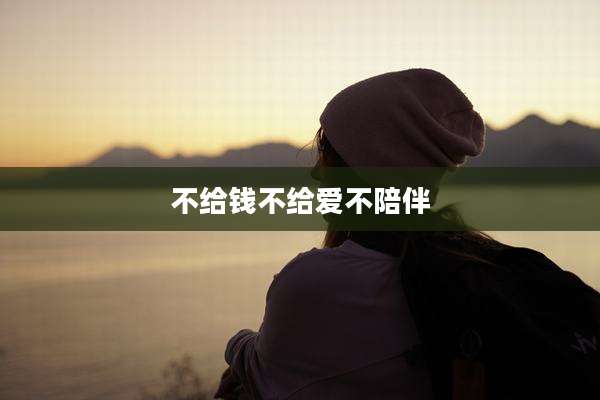 不给钱不给爱不陪伴