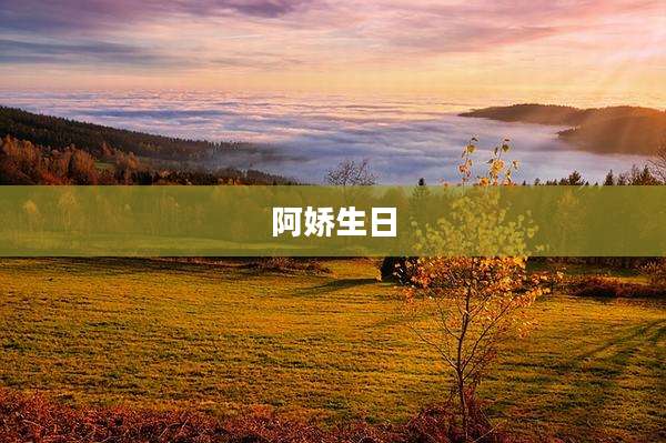 阿娇生日