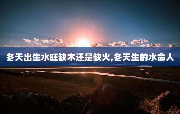 冬天出生水旺缺木还是缺火,冬天生的水命人