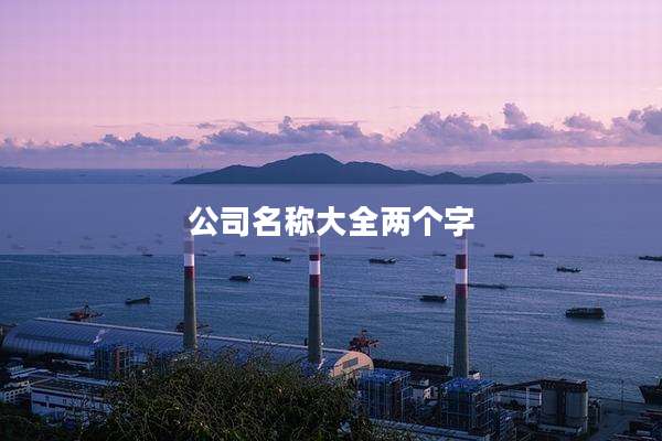 公司名称大全两个字