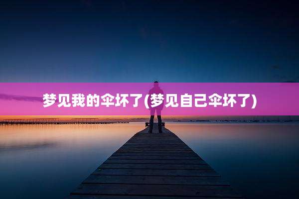 梦见我的伞坏了(梦见自己伞坏了)