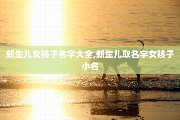 新生儿女孩子名字大全,新生儿取名字女孩子小名
