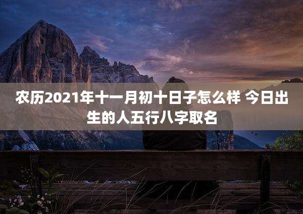 农历2021年十一月初十日子怎么样 今日出生的人五行八字取名