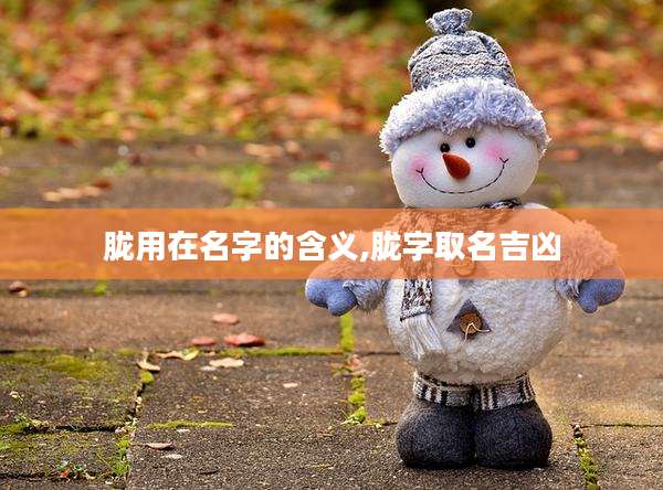 胧用在名字的含义,胧字取名吉凶