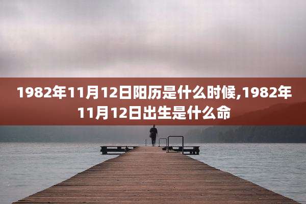 1982年11月12日阳历是什么时候,1982年11月12日出生是什么命