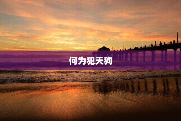 何为犯天狗