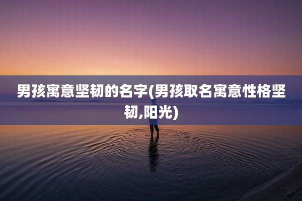 男孩寓意坚韧的名字(男孩取名寓意性格坚韧,阳光)