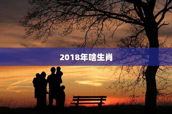 2018年啥生肖
