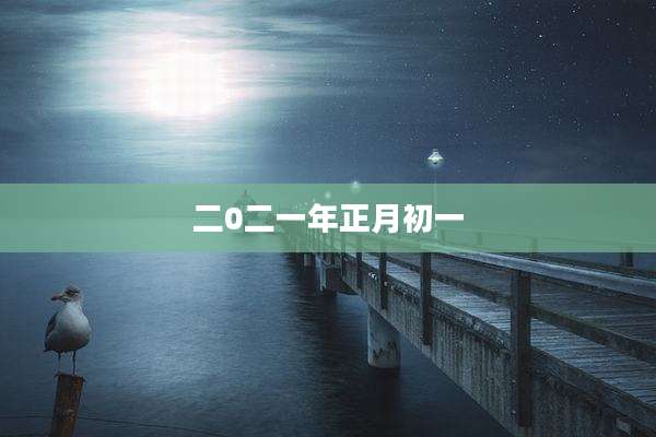 二0二一年正月初一