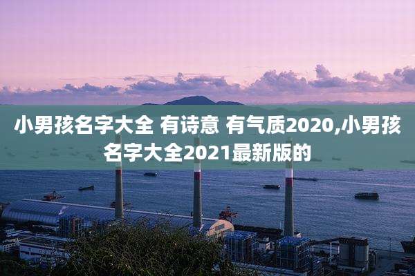 小男孩名字大全 有诗意 有气质2020,小男孩名字大全2021最新版的