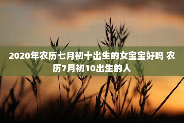 2020年农历七月初十出生的女宝宝好吗 农历7月初10出生的人
