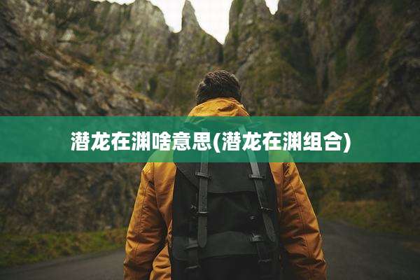 潜龙在渊啥意思(潜龙在渊组合)
