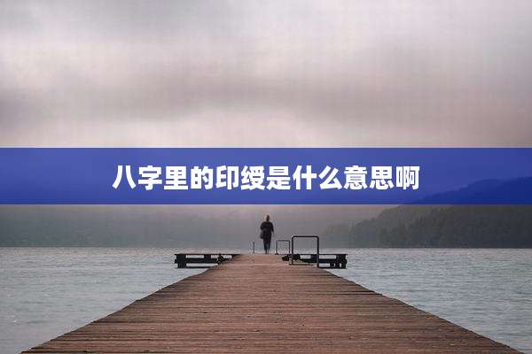 八字里的印绶是什么意思啊