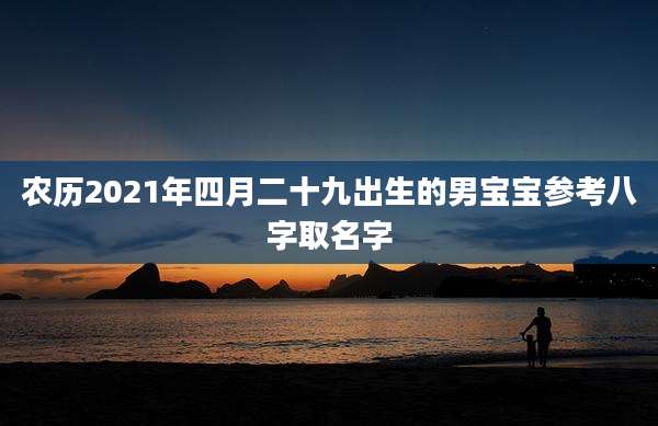 农历2021年四月二十九出生的男宝宝参考八字取名字
