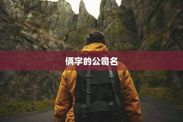 俩字的公司名
