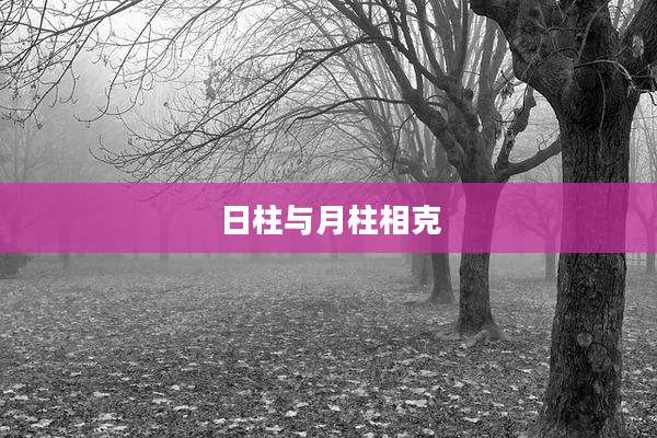 日柱与月柱相克