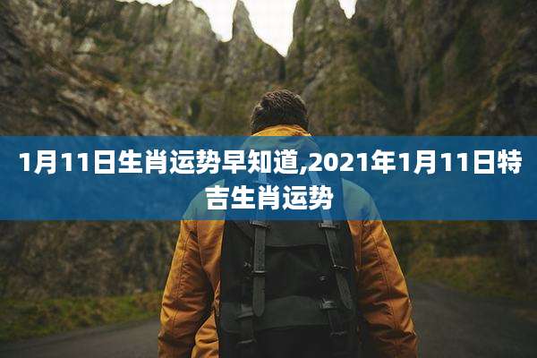 1月11日生肖运势早知道,2021年1月11日特吉生肖运势