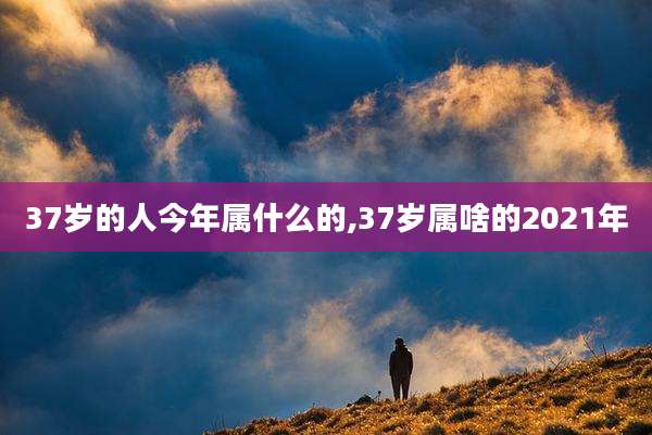 37岁的人今年属什么的,37岁属啥的2021年