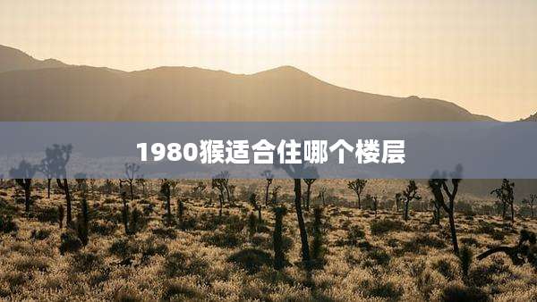 1980猴适合住哪个楼层