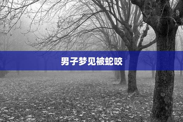男子梦见被蛇咬