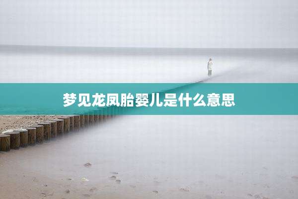 梦见龙凤胎婴儿是什么意思