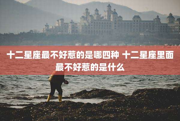 十二星座最不好惹的是哪四种 十二星座里面最不好惹的是什么