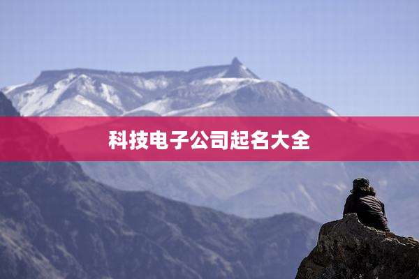 科技电子公司起名大全