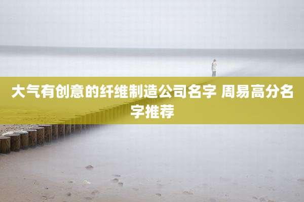 大气有创意的纤维制造公司名字 周易高分名字推荐