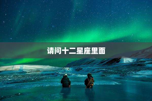 请问十二星座里面