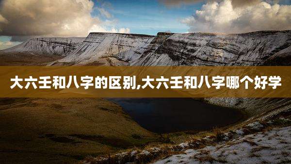 大六壬和八字的区别,大六壬和八字哪个好学