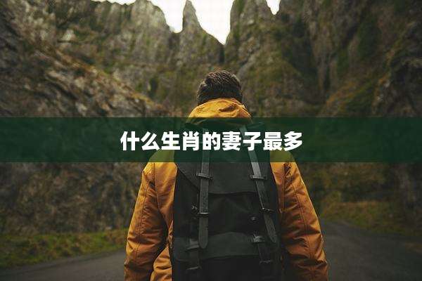 什么生肖的妻子最多