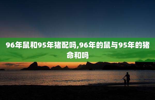 96年鼠和95年猪配吗,96年的鼠与95年的猪命和吗