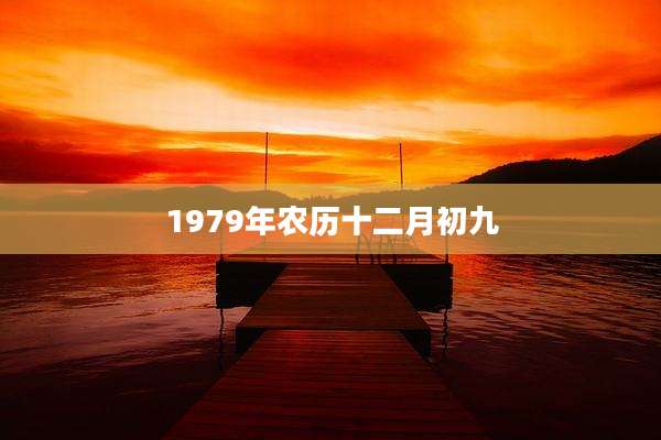 1979年农历十二月初九