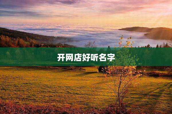 开网店好听名字
