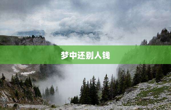 梦中还别人钱