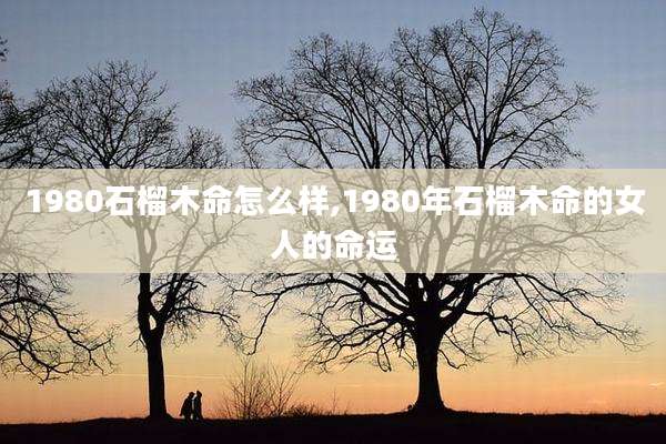 1980石榴木命怎么样,1980年石榴木命的女人的命运