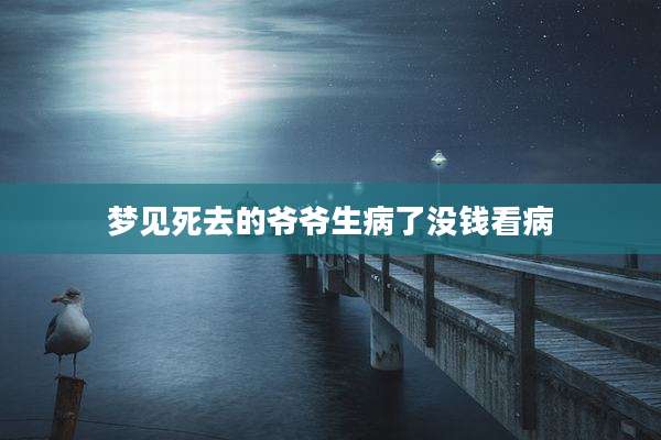 梦见死去的爷爷生病了没钱看病