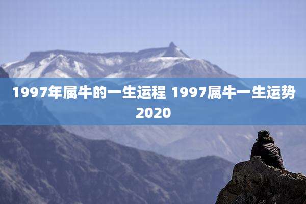 1997年属牛的一生运程 1997属牛一生运势2020