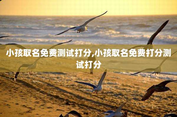 小孩取名免费测试打分,小孩取名免费打分测试打分
