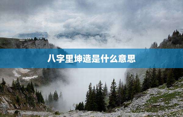 八字里坤造是什么意思