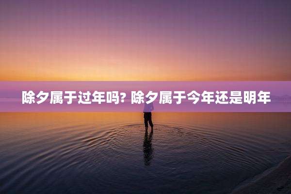 除夕属于过年吗? 除夕属于今年还是明年
