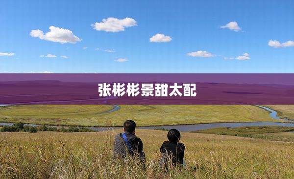 张彬彬景甜太配