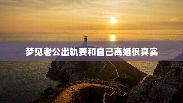 梦见老公出轨要和自己离婚很真实