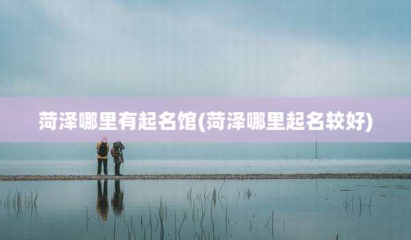 菏泽哪里有起名馆(菏泽哪里起名较好)