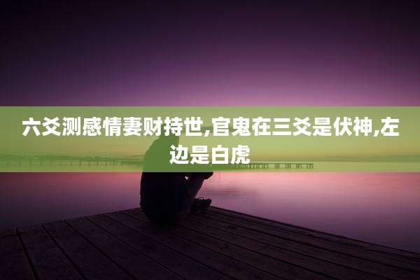 六爻测感情妻财持世,官鬼在三爻是伏神,左边是白虎