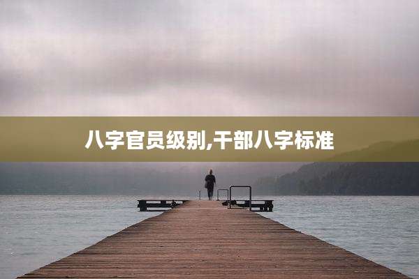 八字官员级别,干部八字标准