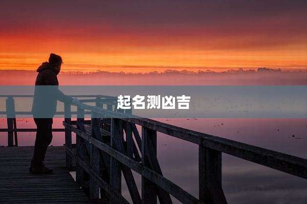 起名测凶吉