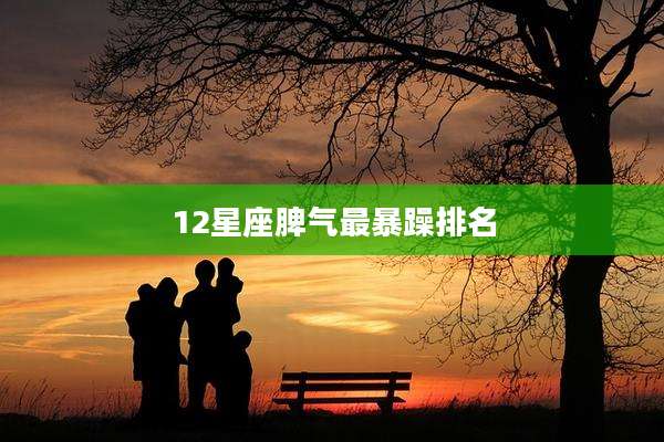 12星座脾气最暴躁排名