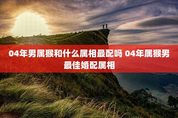 04年男属猴和什么属相最配吗 04年属猴男最佳婚配属相