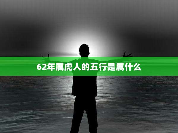 62年属虎人的五行是属什么